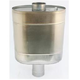 Бак на трубе для печи 60л., d115, нержавейка 0,5мм *1