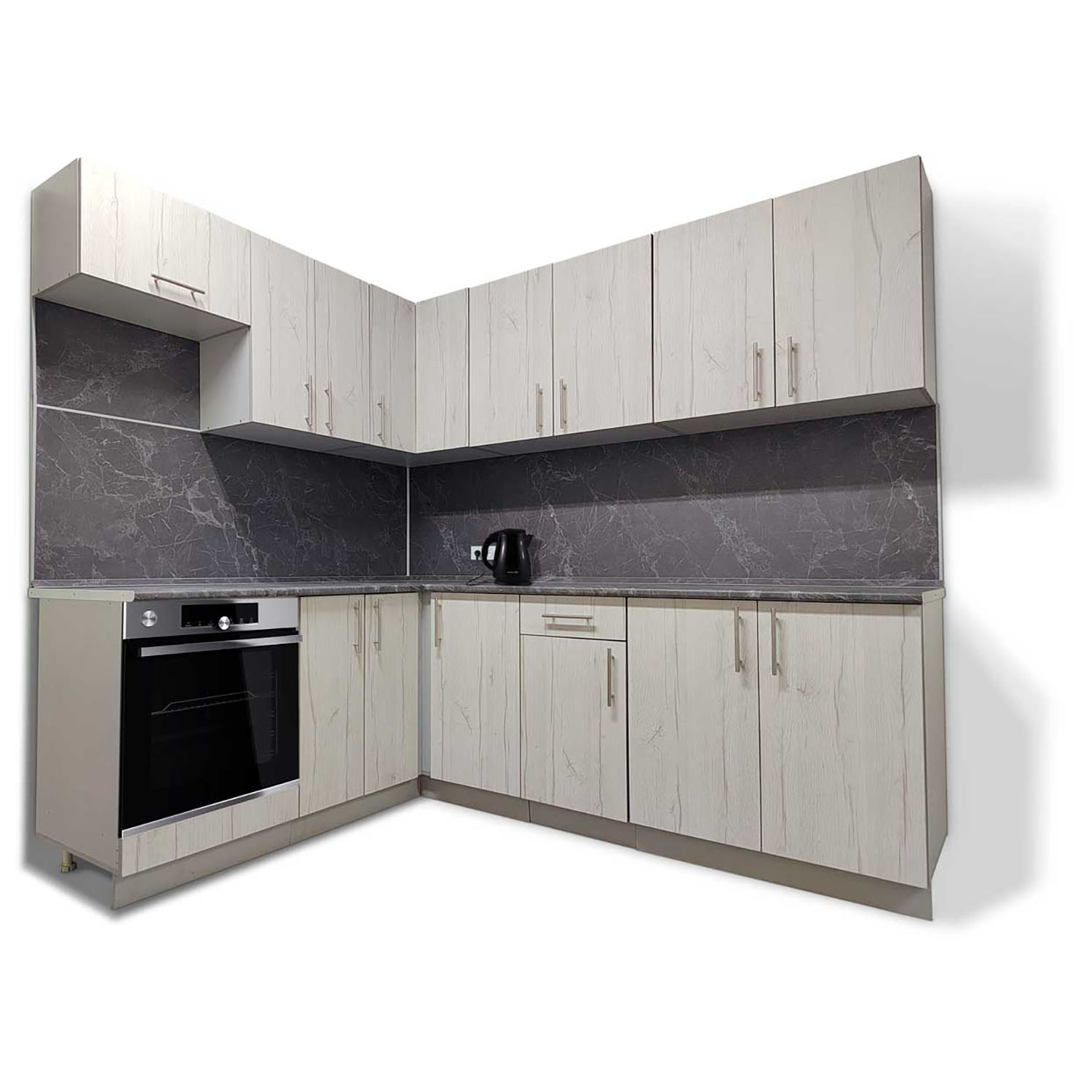 Шкаф навесной 500х676х290 мм BROZEX-WOOD Camellia, с дверцей, серый / юта