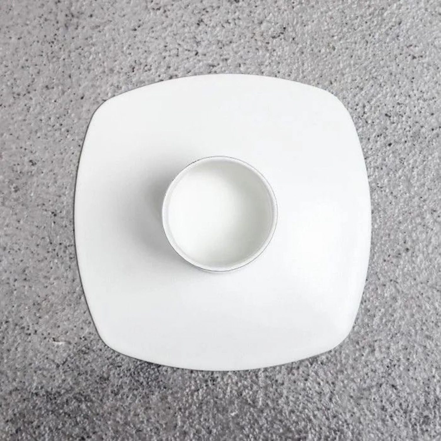 Подсвечник металл на 1 свечу "Квадрат", 3х7 см, белый 1595943