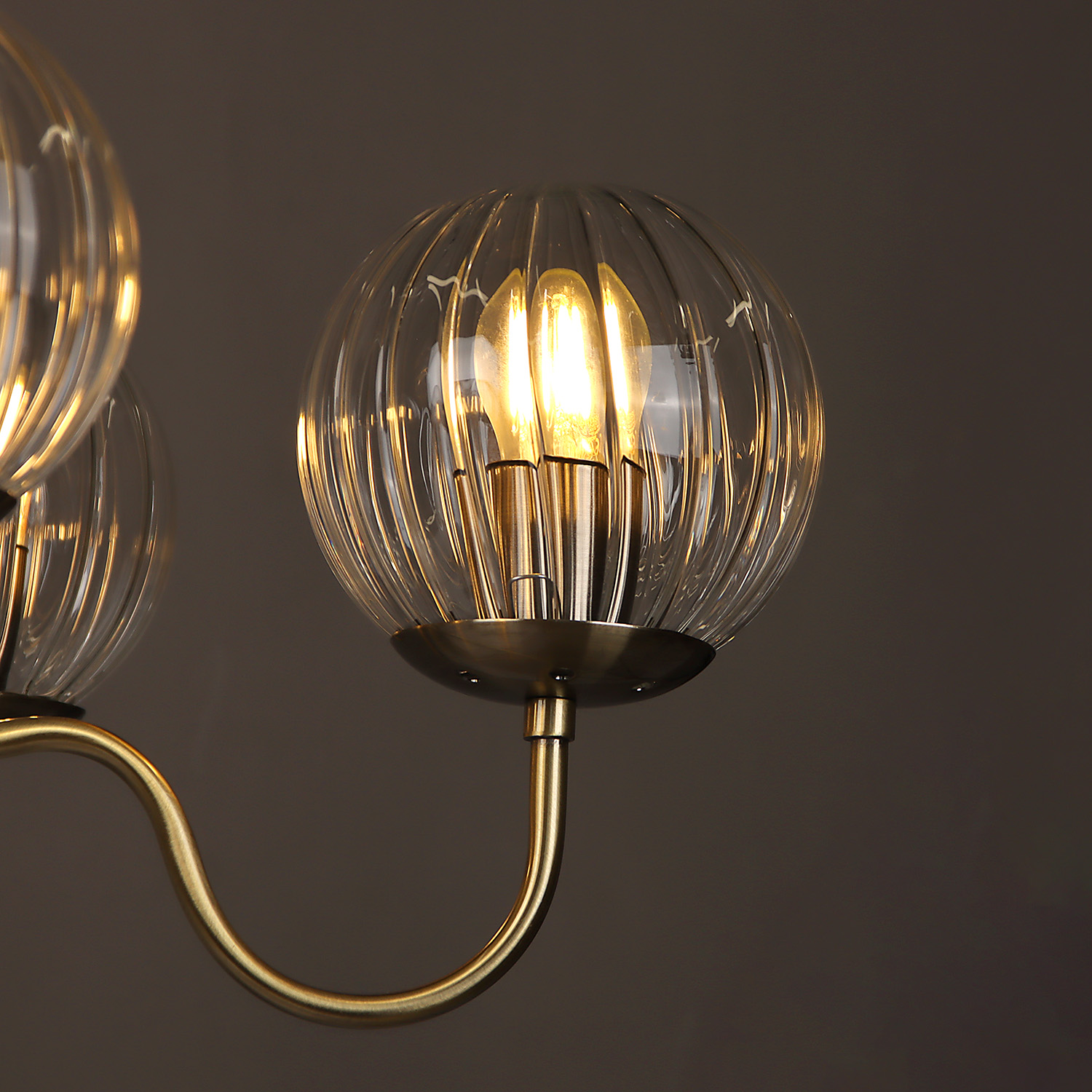 Люстра NH6439/5 AB  5*40W E27 220V (d-610; h-430/690)  VERNER LIGHTING *1