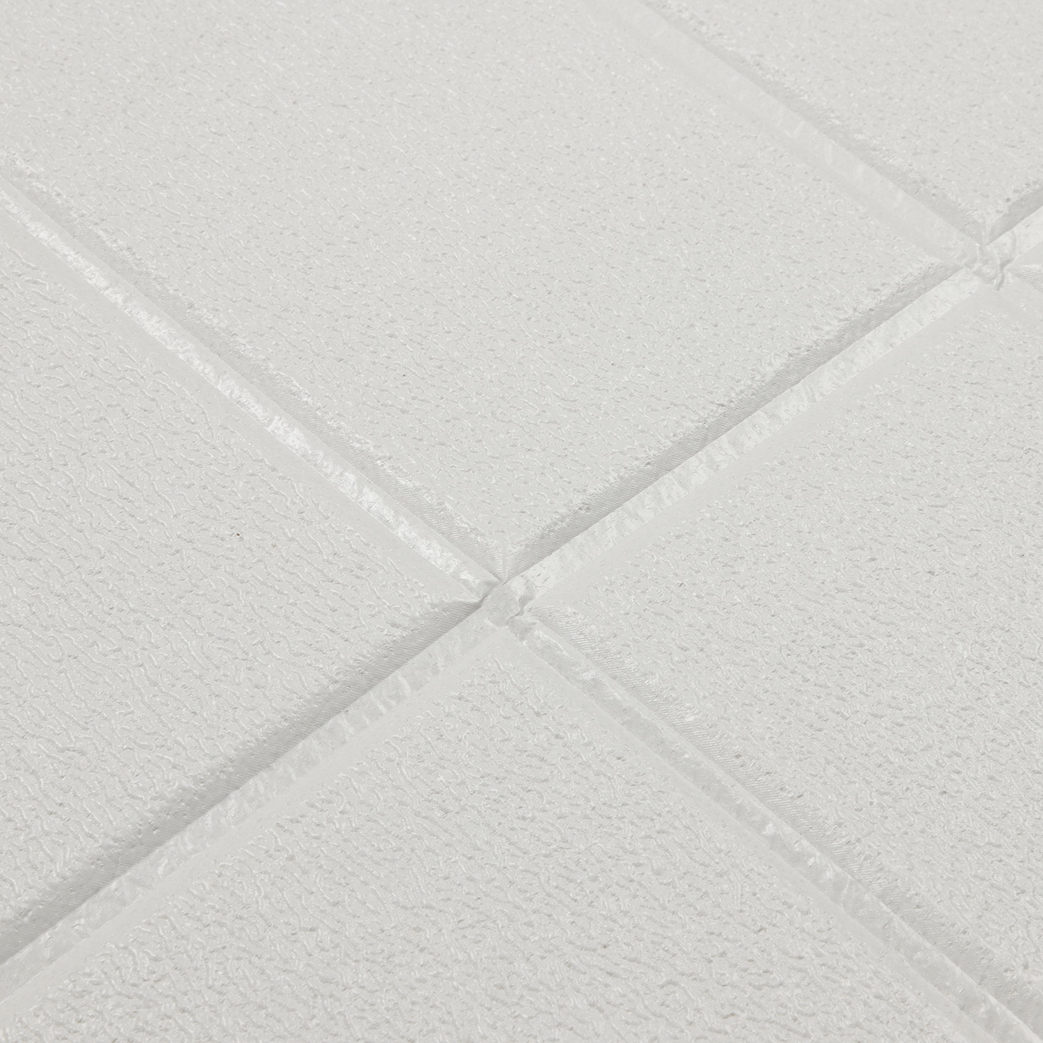 Панель стеновая мягкая самоклеющаяся Белая плитка 700х770мм