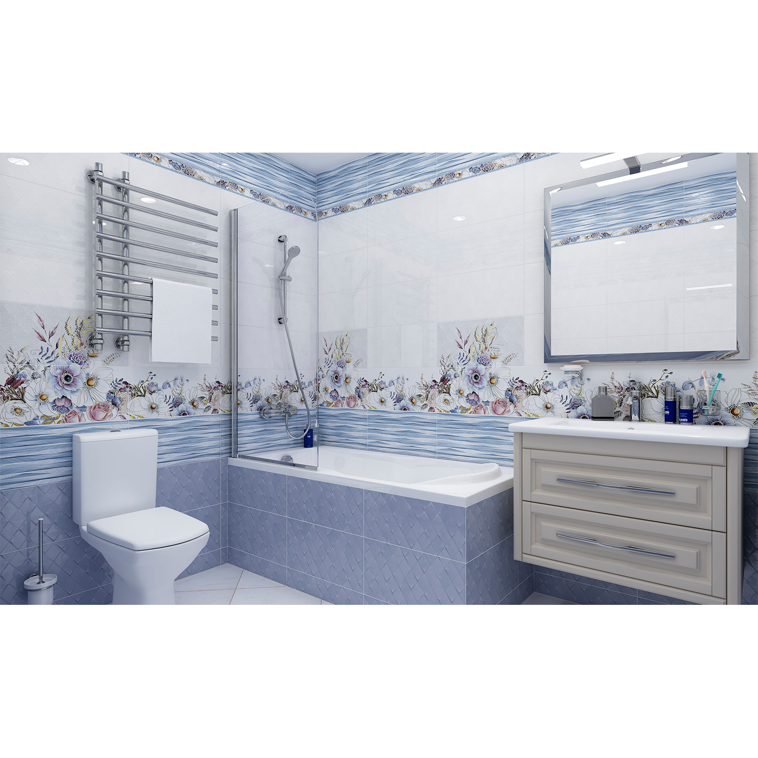 яяяПлитка настенная Lima 249*500*8.5 TWU09LIM006 Alma Ceramica