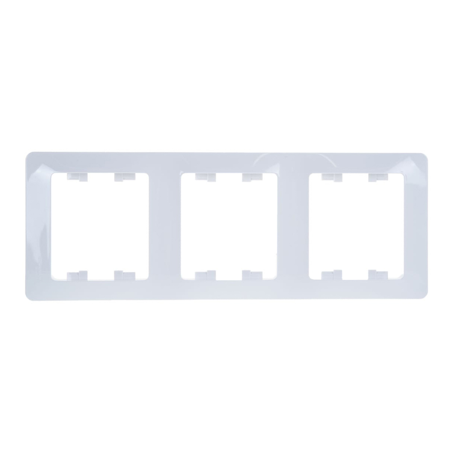 Рамка "Glossa" 3-м. вертик. бел. GSL000107 *1