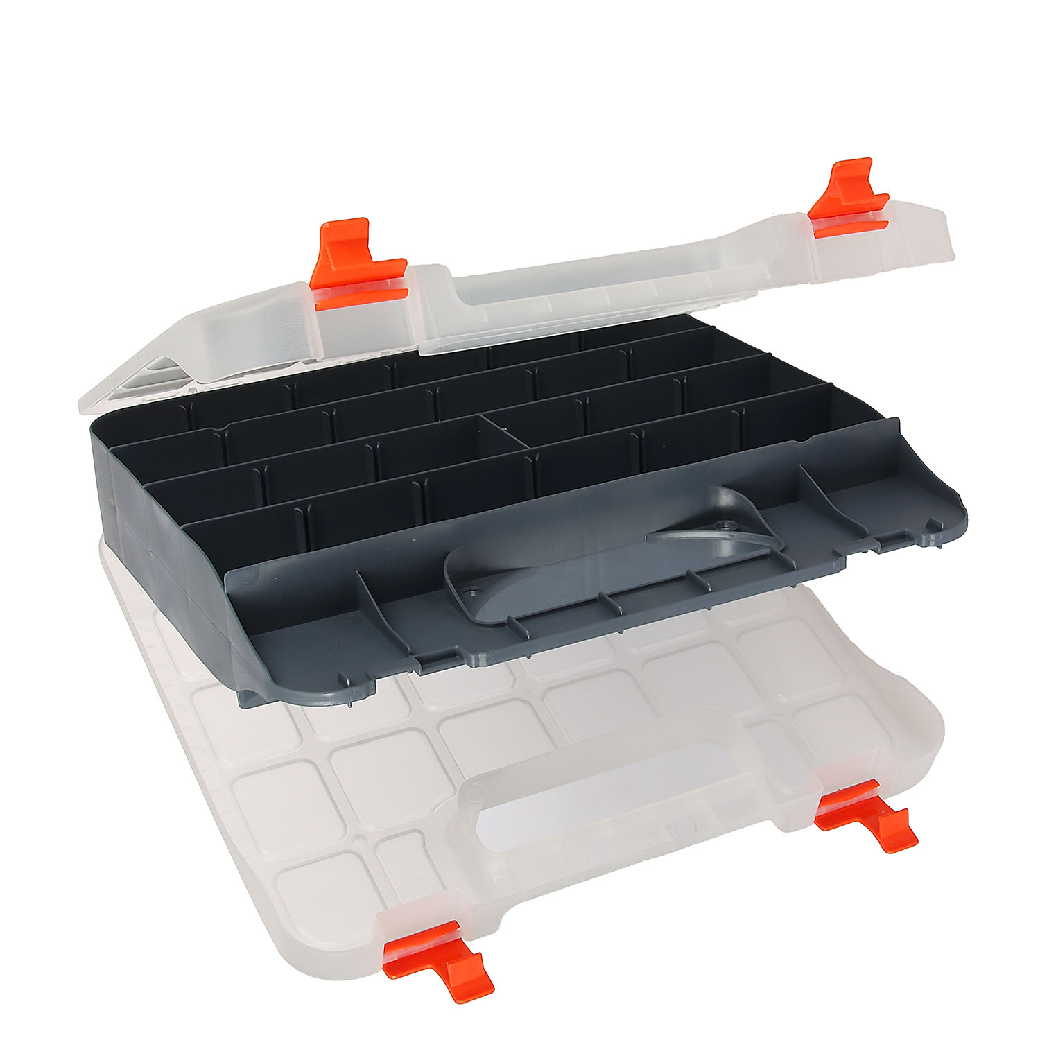 Органайзер д/хранения мелочей пластм. "Expert 13" серо-свинц/оранж. 320х295х64мм BR383410026*1/12