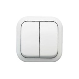 Выключатель "Валентина" ОП 2кл. белый А56-025 *10/60