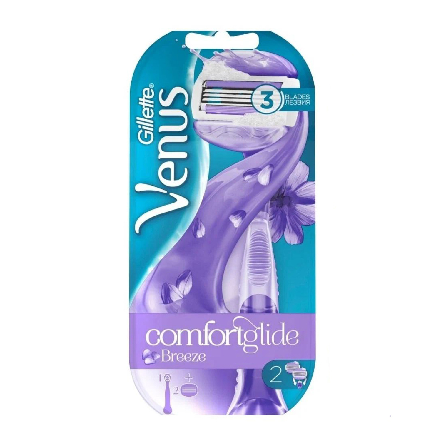 яяяСтанок Venus Breeze SPA c 2 кассетами