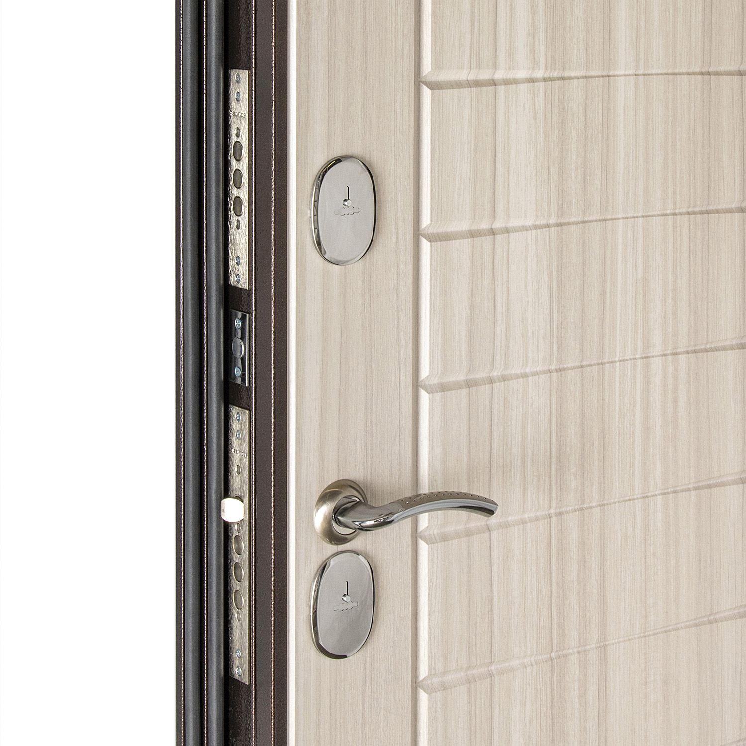 Дверь входная 2050х960х100 мм Дверной континент Комфорт 2, левая, медный антик/сандал светлый