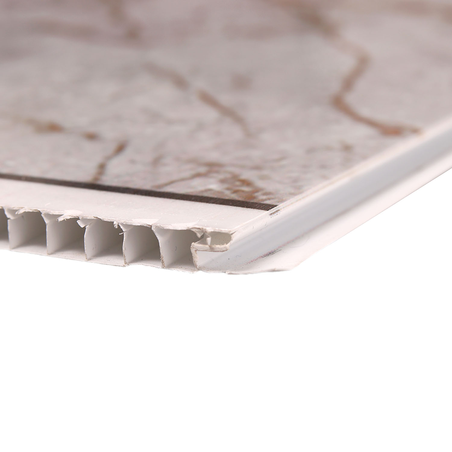 Панель ПВХ 2700х250 мм КронаПласт UNIQUE, марвин серый, 0.675 м²