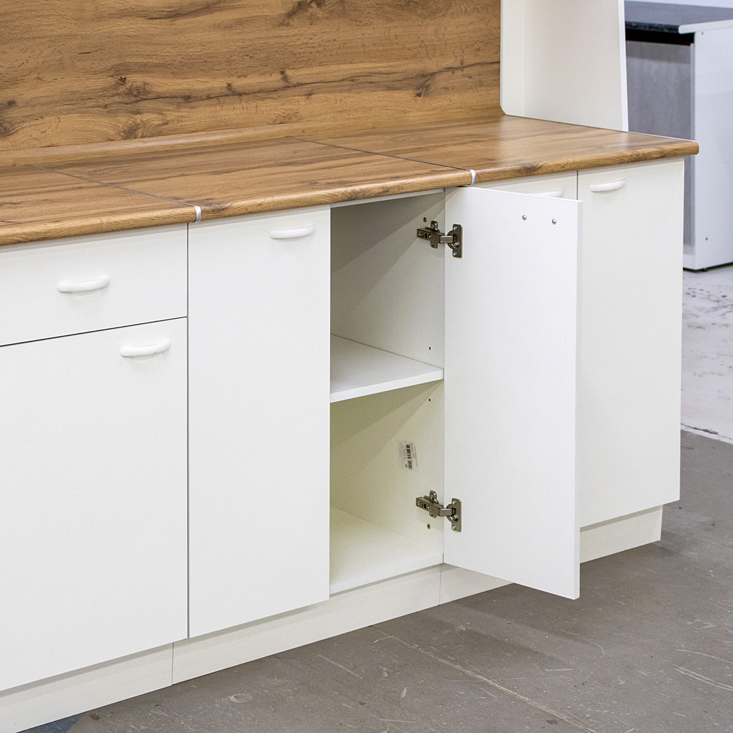 Шкаф напольный 800х850х480 мм BROZEX-WOOD Liberty, с двумя дверцами, белый