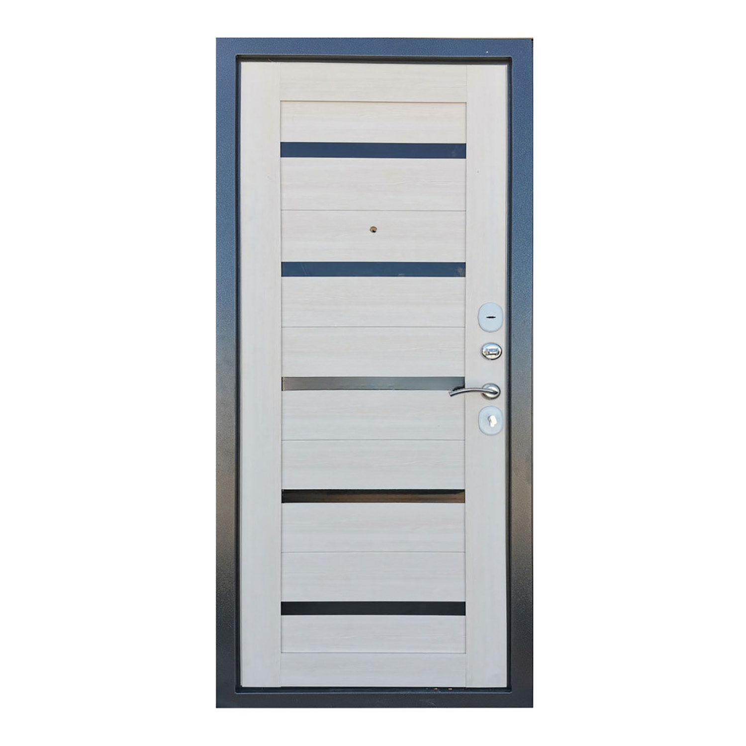 Дверь входная 2050х860х70 мм Дверной континент, правая, серебристый антик/лиственница беленая Дверь входная 2050х860х70 мм Дверной континент, правая, серебристый антик/лиственница беленая