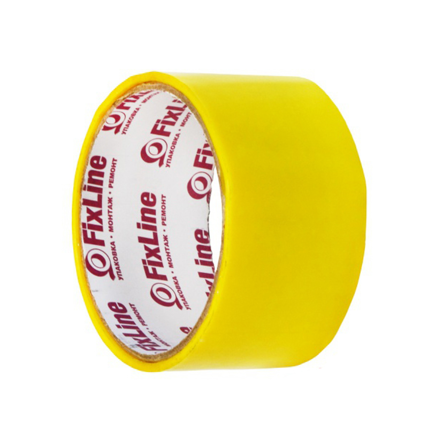 Лента клейкая цветная 48мм х 16м ЖЕЛТЫЙ "FixLine" *6/36 Лента клейкая цветная 48мм х 16м ЖЕЛТЫЙ "FixLine" *6/36