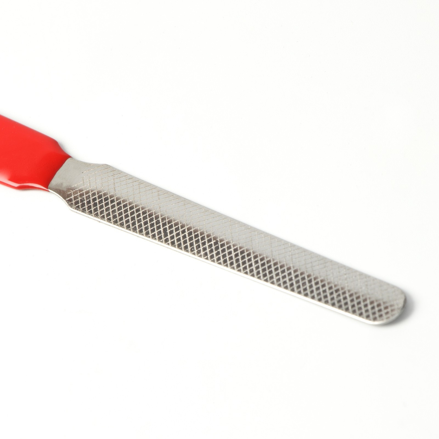 Набор по уходу за когтями: ножницы-когтерезы (отверстие 6 мм) и пилка, сине-красный   6960802