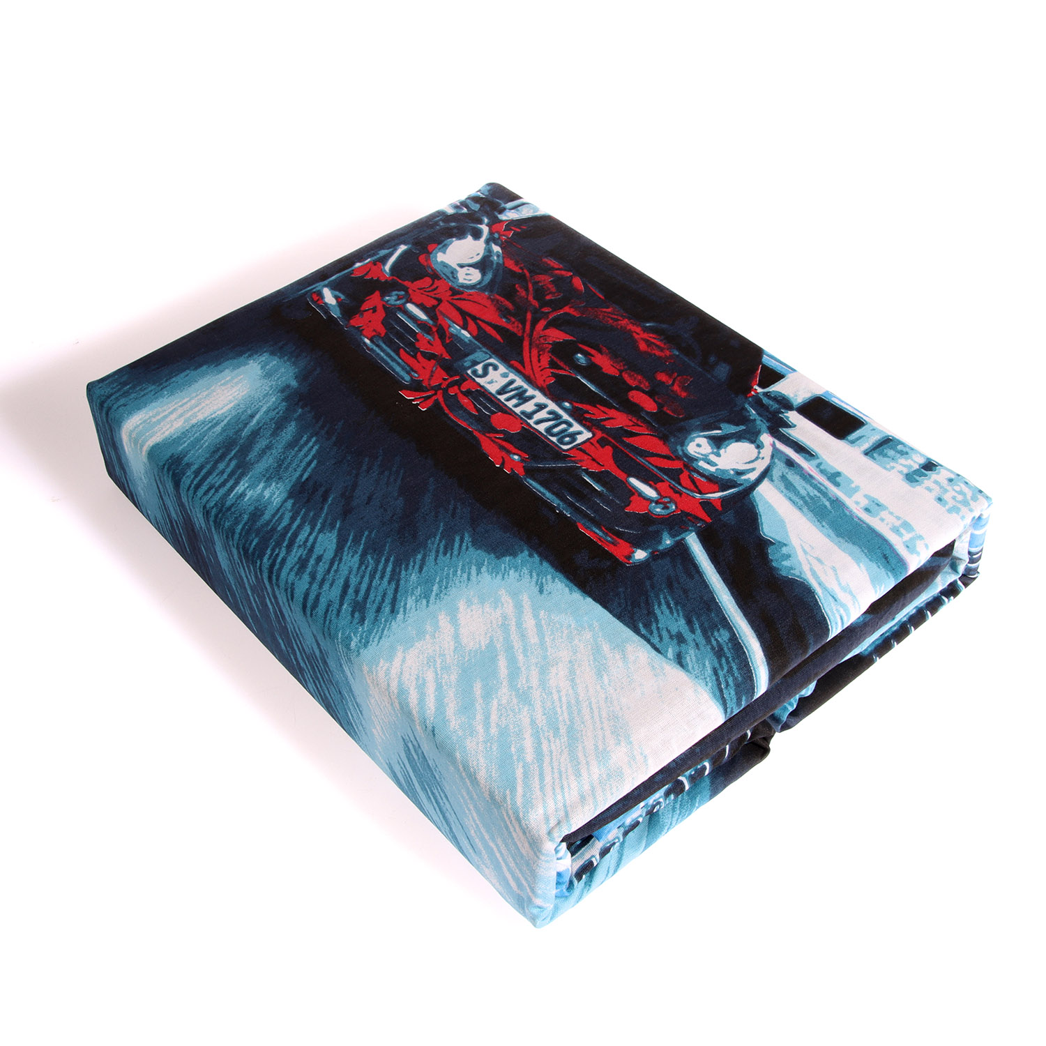 Постельное белье детское 1,5сп бязь Тинейджер Василиса 4345/1 Русские гонки нав70*70,пр214*145 *1/7