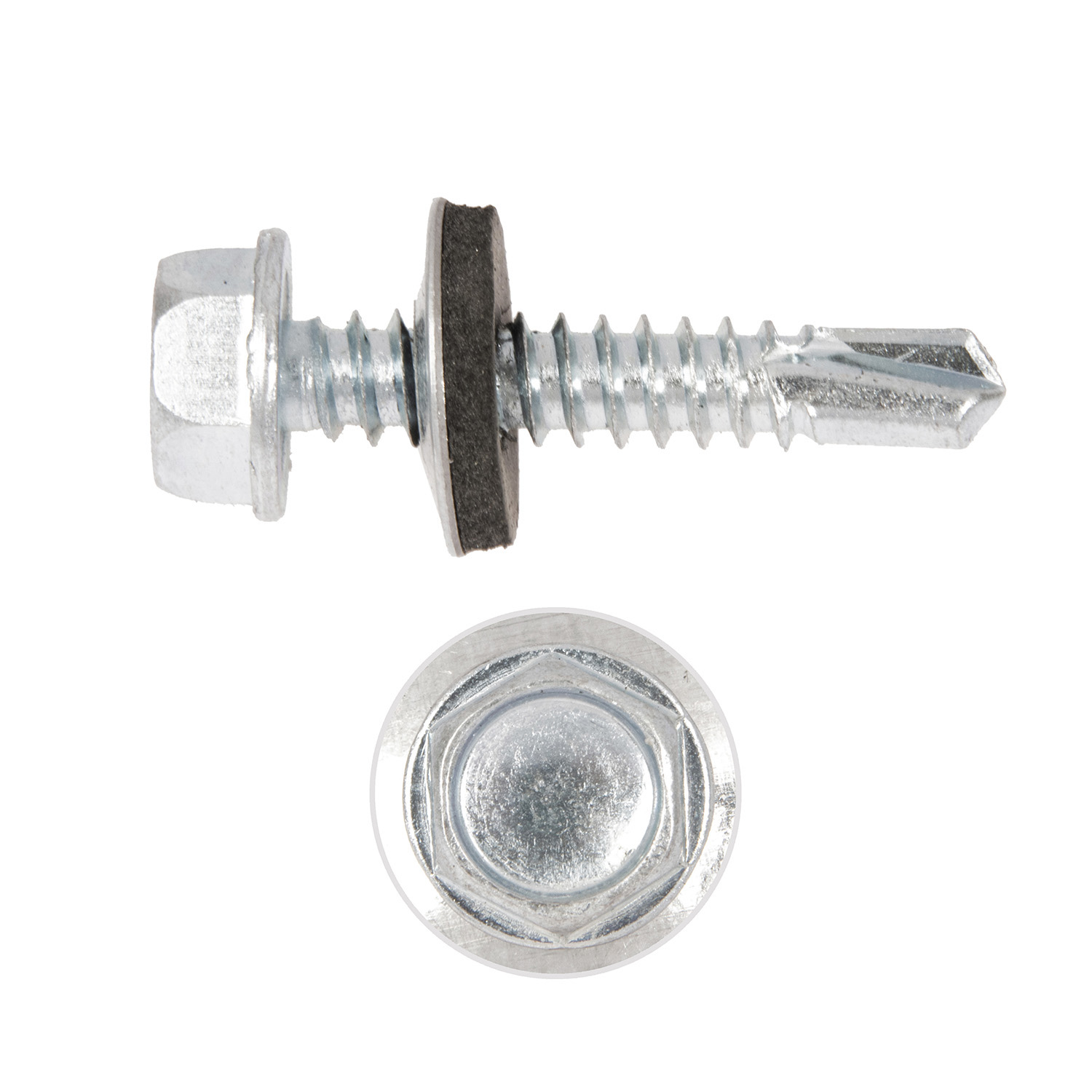 Саморезы кровельные BROZEX 6,3*32 цинк (10кг) промтара *10