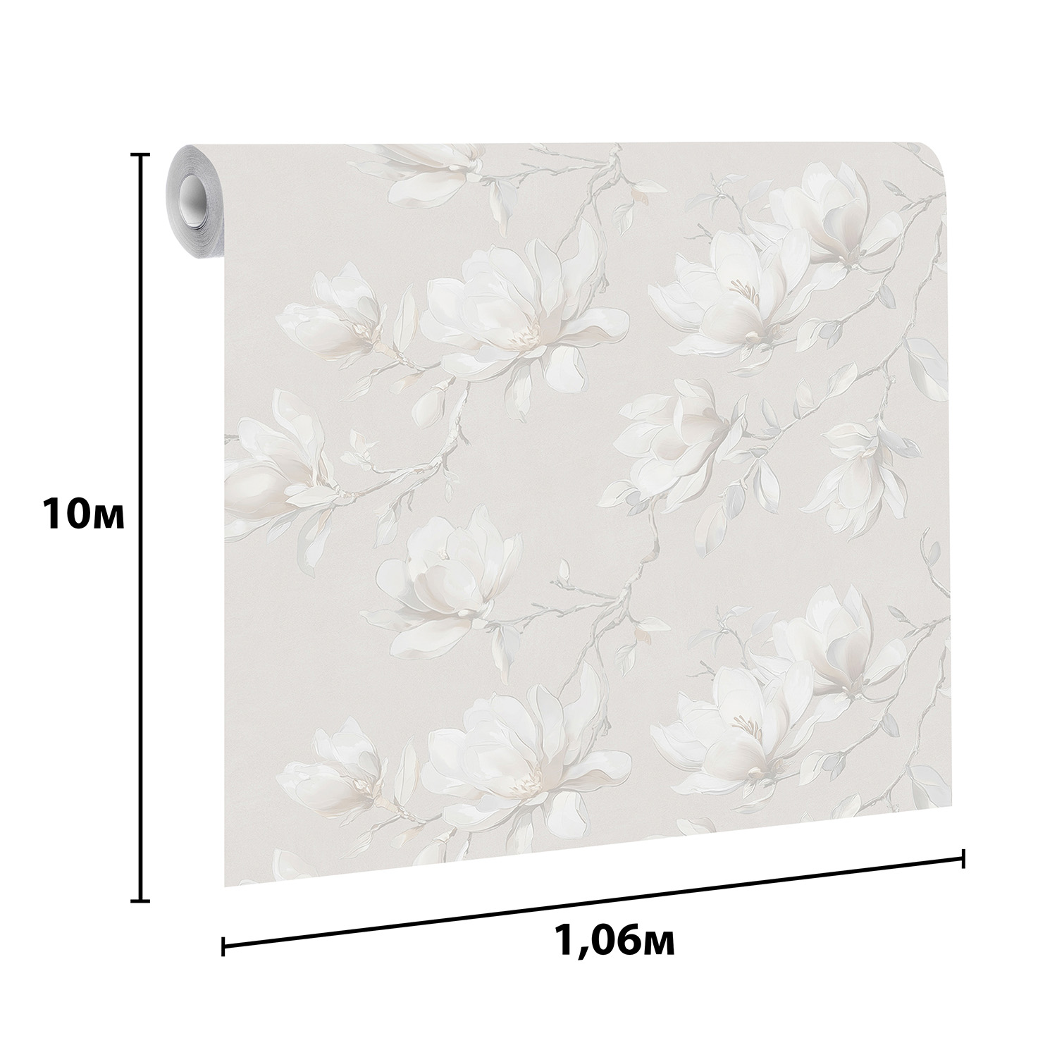 Обои  флиз Victoria Stenova Stenova Magnolia (беж.) 585101 1.06*10м *6