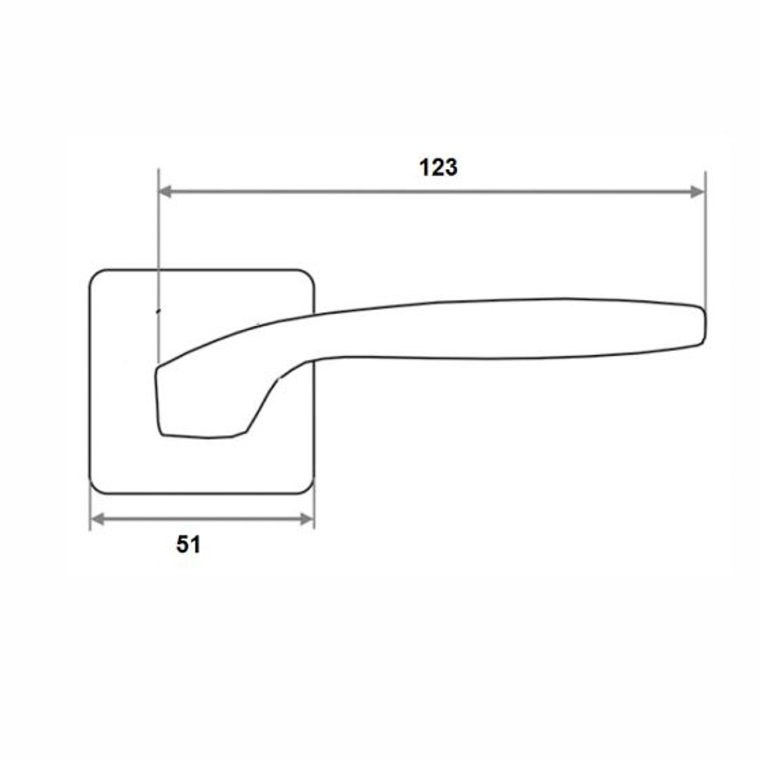 Ручка раздельная ГРАФИТ "228"серия 03 slim 204698 TRODOS *1/24
