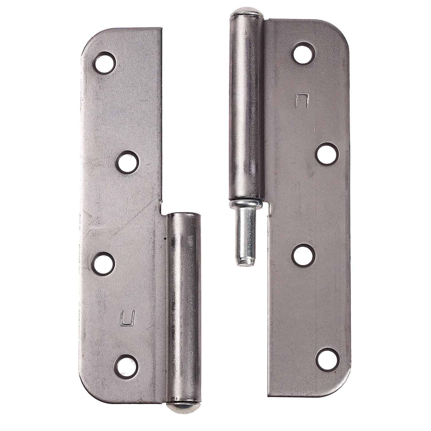 Петля накладная 130мм б/покрытия ПРАВАЯ СКОБИС *40