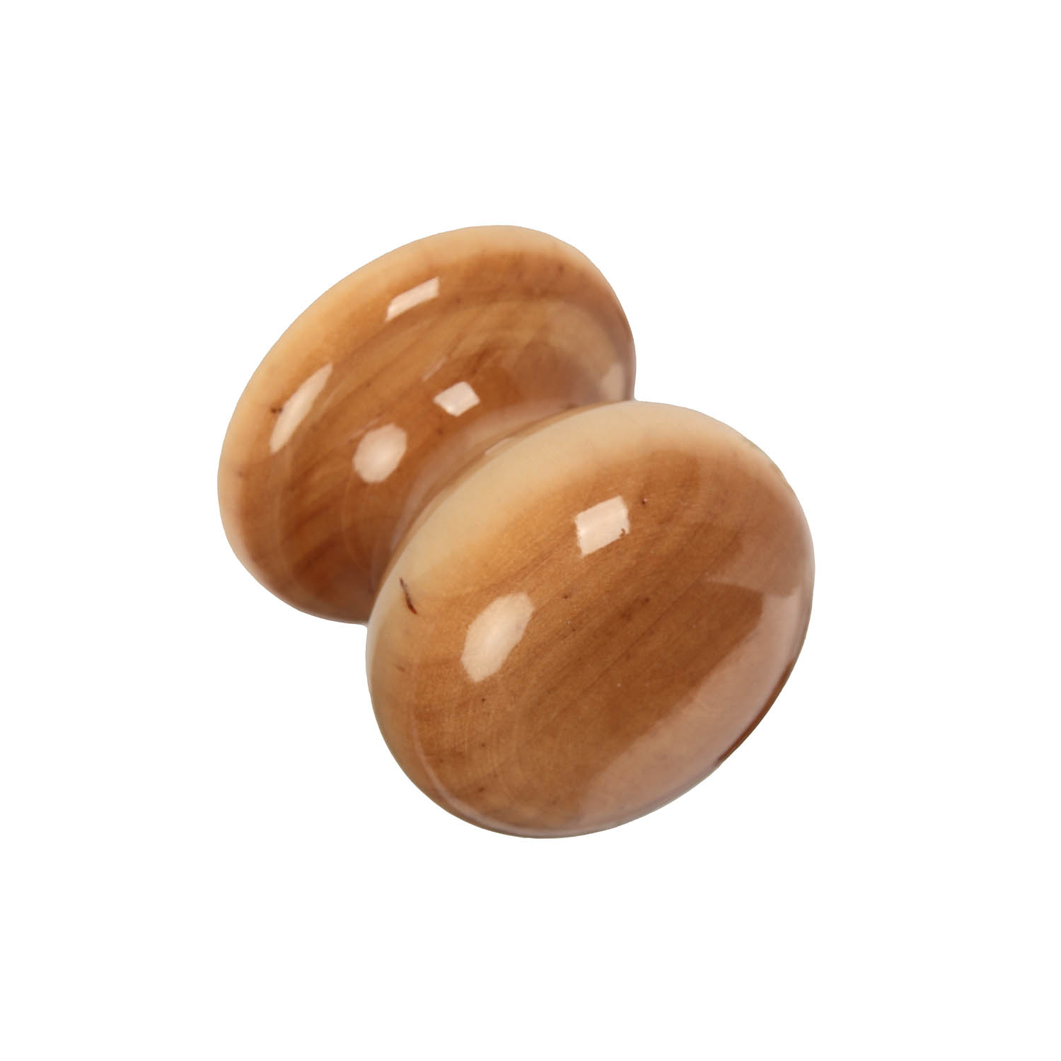 Ручка КНОПКА дерево липа глянцевая светлая (МС1)