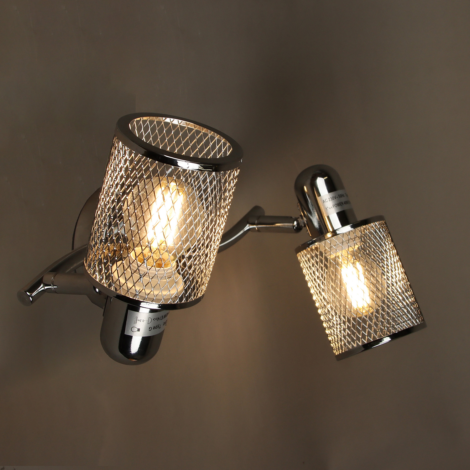 Светильник настенный(спот) 01405-0.8-02 CR Е14  S=12м2  *1/10