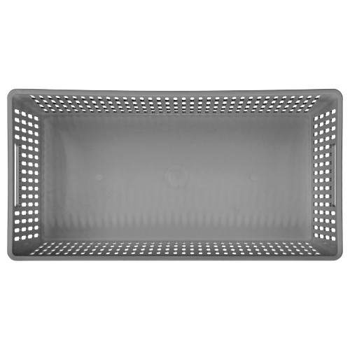 Корзина для хранения пластм. "Simplify" 274х140х138мм 4,5л Серый арт 435250811 ("Бытпласт") *1/24