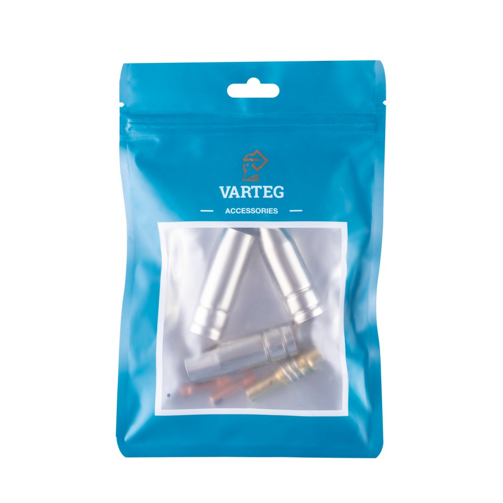 Набор комплектующих (2 наконечника,3 сопла,1 спираль к соплу,1 диффузор газ.)для MIG-15 VARTEG*1
