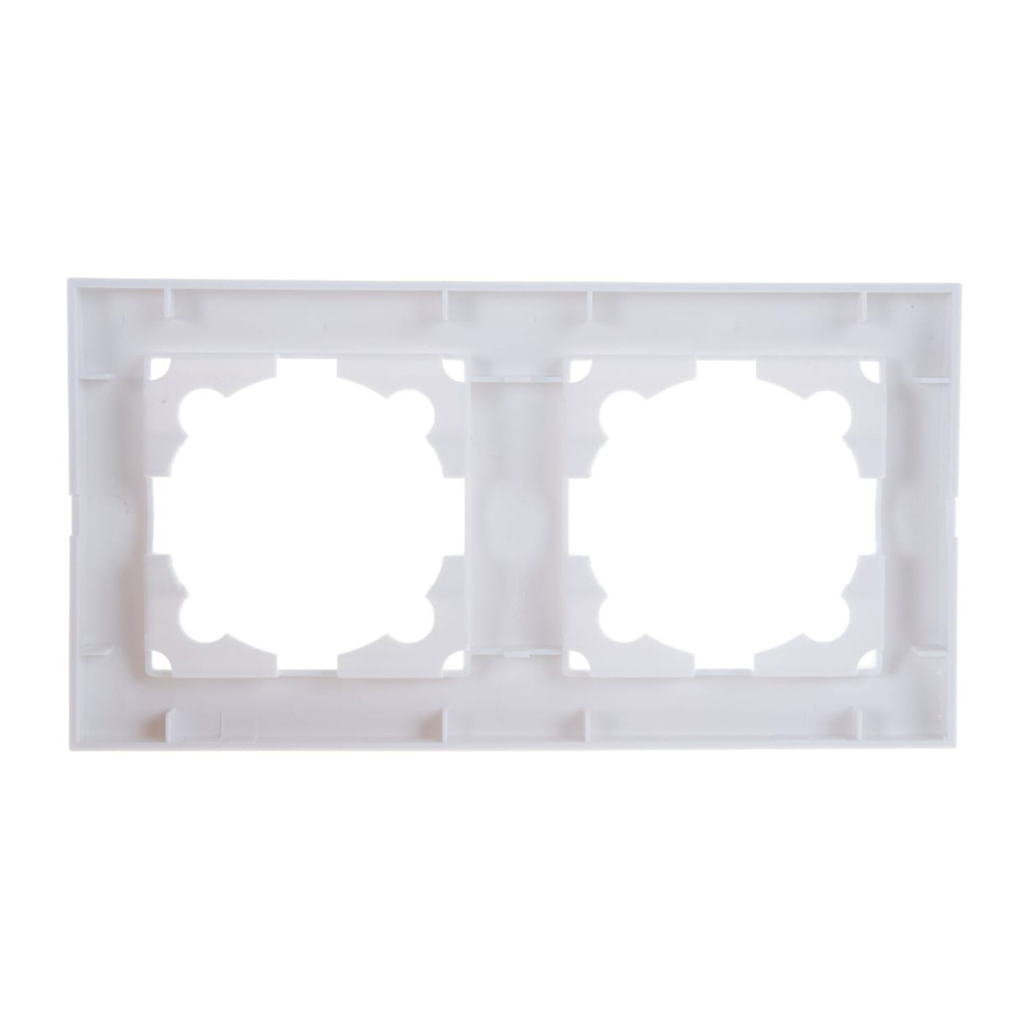 Рамка "Бриллиант" 2-м горизонт. белая UNIVersal 7947465 *10/400