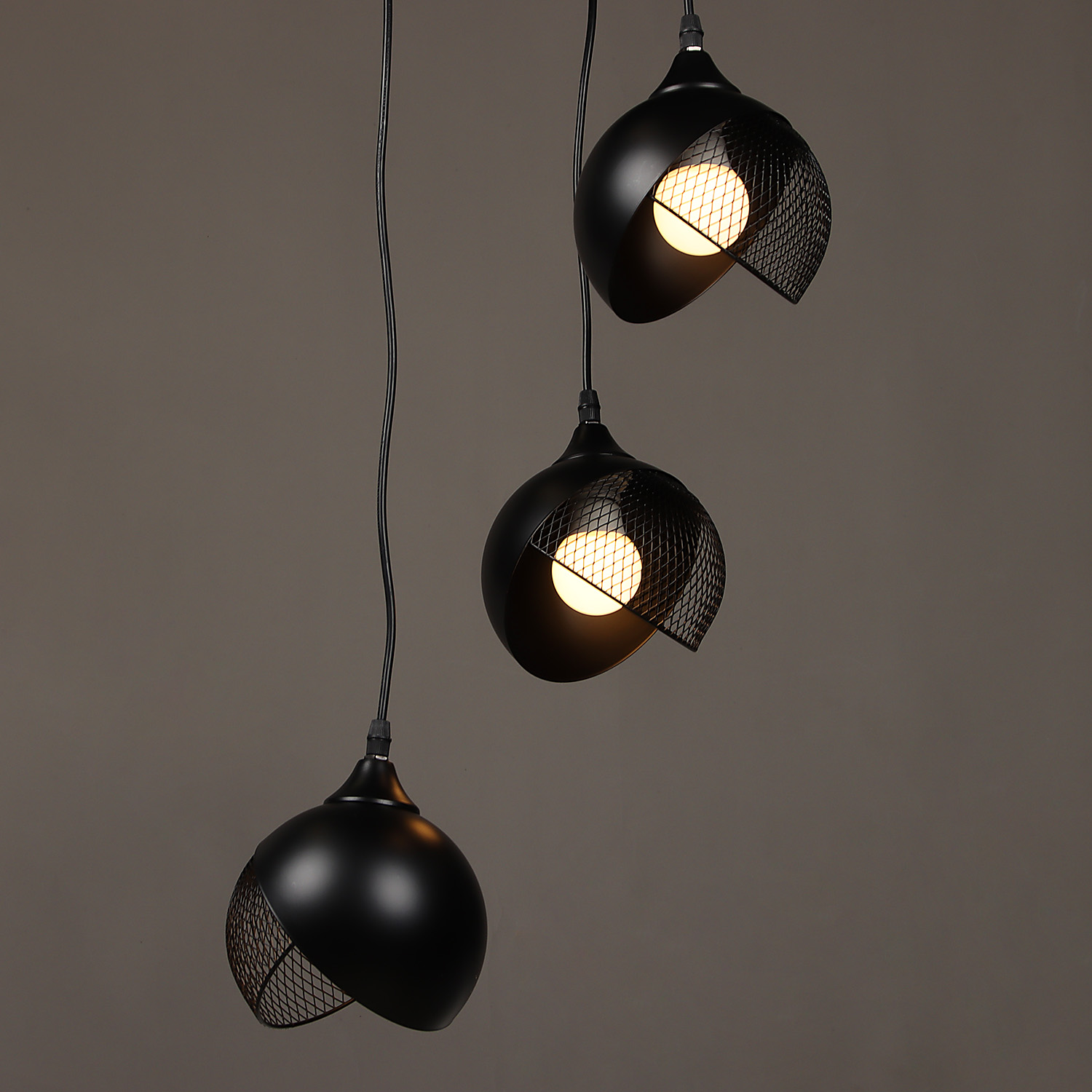 Люстра N6483/3H BK 3*40W E27 220V (d-360; h-800)  VERNER LIGHTING *1 Люстра N6483/3H BK 3*40W E27 220V (d-360; h-800)  VERNER LIGHTING *1