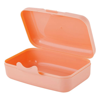Контейнер д/прод. пластм. "Ланчбокс" 0,7л "Follow Me" Персик.карамель LA150010040 "Lalababy" *1/18