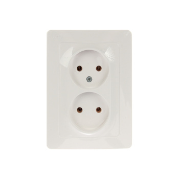 Розетка "BLANCA" СП 2-мест. белая 16А 250В BLNRS000021 *6/36
