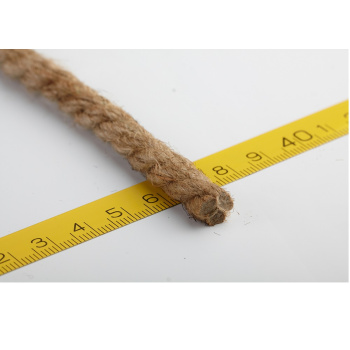 Веревка джутовая d 8,0мм дл.20м крученая арт.10034 ("Сибшнур") *1/16