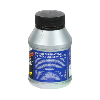 Масло д/2-х тактных двигателей 100мл полусинтетическое SUPER ACTIVE 2Т PATRIOT *1/24