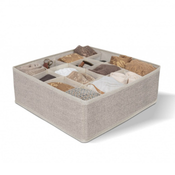 Органайзер нетканый материал "Linen" 32x32x12см, 16 секций "EG" *1/48