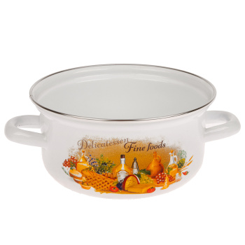 Набор кастрюль эмалированных: 1,5л+2,0л+3,0л рис. "Италия" С-124АП2/4 "Лысьвенские ЭМАЛИ"*1 Набор кастрюль эмалированных: 1,5л+2,0л+3,0л рис. "Италия" С-124АП2/4 "Лысьвенские ЭМАЛИ"*1