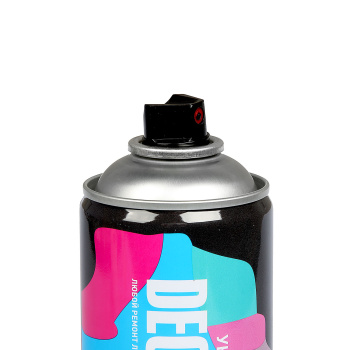 Эмаль-аэрозоль 520 мл DECORIX NO.1139, черная, металлик Эмаль-аэрозоль 520 мл DECORIX NO.1139, черная, металлик