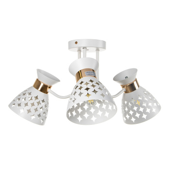 Люстра 01579-3.3-03 WH+FGD Е27 60Вт S=18м2 *1/6