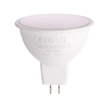 Лампа светодиодная Ecola, 8 Вт, GU5.3, MR16, 640 Лм, 2700 К, теплый белый