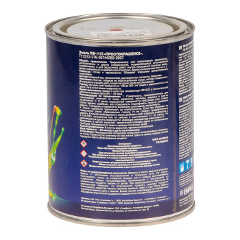Эмаль ПФ-115 красная 0,8 кг Простокрашено *1/14/490 Эмаль ПФ-115 красная 0,8 кг Простокрашено *1/14/490
