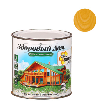 Средство для защиты древесины Дуб Здоровый дом, 0.8 л