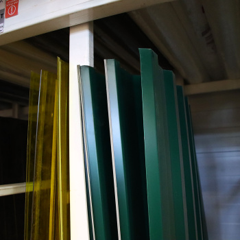 Профнастил МП-18, 1150х2000 мм, 0.45 мм, 2.3 м², зеленый