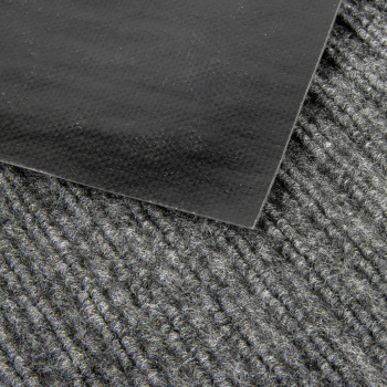 Коврик влаговпитывающий 50*80 см ребристый серый "KOVROFF" (арт.20202) *1/10 (ДЖ404)