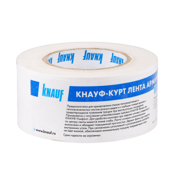 Лента армирующая бумажная 52 мм х 25 м KNAUF Курт Лента армирующая бумажная 52 мм х 25 м KNAUF Курт