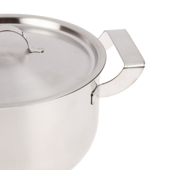 Кастрюля нерж. "АМЕТ" "Дачная" 1,5л d16см, выс.9,1см, d дна13см Мет.кр. 1с813 (Аша)  *1/6