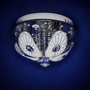 Люстра Y0595/3+3 СН  3*40W Е14 (h=200; d=300)  VERNER LIGHTING *1