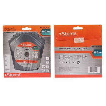Диск пильный 190*20,0мм 36 зубьев по дереву (9020-190-20-36T) Sturm *1/40 Диск пильный 190*20,0мм 36 зубьев по дереву (9020-190-20-36T) Sturm *1/40