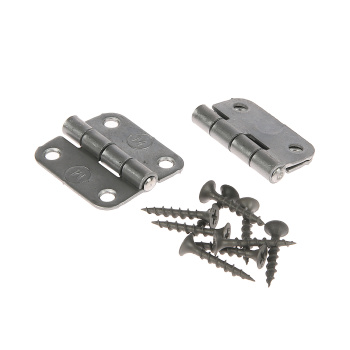 Петля накладная 40мм б/покрытия (комплект 2 шт+саморезы) ДомоСтрой *1/200