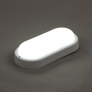 Светильник накладной светодиодный 15Вт 6,5К 1100Лм IP65  овал белый ЖКХ Gauss 161411315 *1/40