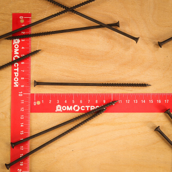 Саморез по дереву 4.8х152 мм BROZEX, крупная резьба, фосфатированные