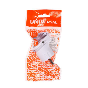 Вилка штепсельная   А105 белая угловая з/к  16А *10/30/300 Вилка штепсельная   А105 белая угловая з/к  16А *10/30/300