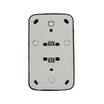 Розетка Дача ОП 2-мест. венге сз А16 Народная SQ1824-0030