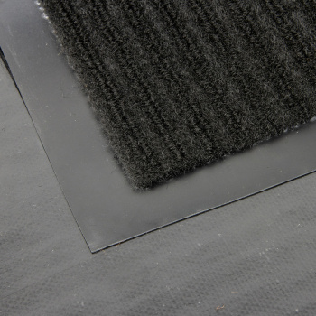 Коврик влаговпитывающий 60*90 см ребристый черный "KOVROFF" (арт.20301) *1/10 (ДЮ181)